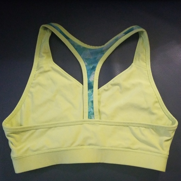 Yellow-lime Columbia sports bra - Picture 2 of 4